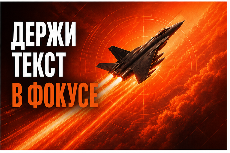 Держите текст в фокусе